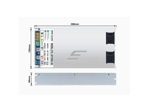 Impulsinis maitinimo šaltinis | 48 V DC | 1000 W | 21 A | AC → DC | metalinis korpusas | IPS-PFC1000-48 2 Impulsinis maitinimo šaltinis | 48 V DC | 1000 W | 21 A | AC → DC | metalinis korpusas | IPS-PFC1000-48 2