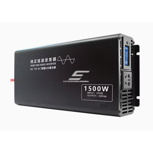 Switching voltage inverter | 48V DC → 220V AC | 1500 W | LCD display | aluminum housing | IPS-PI1500-248 2