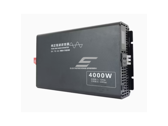 Impulsinis įtampos keitiklis | 48V DC → 220V AC | 4000 W | LCD ekranas | aliuminio korpusas | IPS-PI4000-248 1