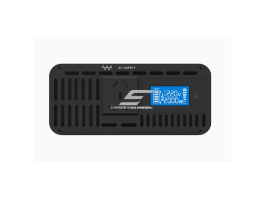 Impulsinis įtampos keitiklis | 84V DC → 220V AC | 2000 W | LCD ekranas | aliuminio korpusas | IPS-PI2000-284 1