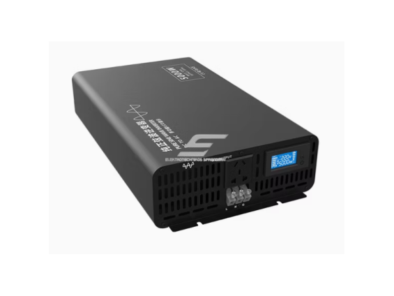Impulsinis įtampos keitiklis | 24V DC → 220V AC | 5000 W | LCD ekranas | aliuminio korpusas | IPS-PI5000-224 1