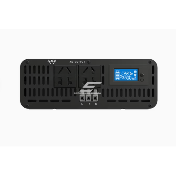 Switching voltage inverter | 12V DC → 220V AC | 3500 W | LCD display | aluminum housing | IPS-PI3500-212 1