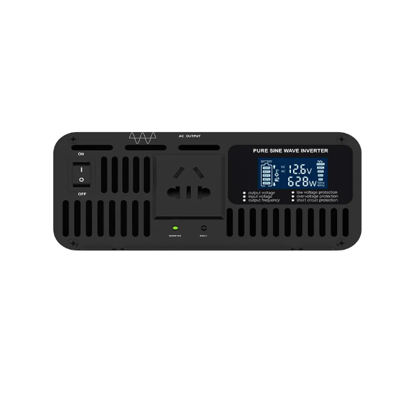 Impulsowa przetwornica napięcia | 48V DC → 220V AC | 600 W | wyświetlacz LCD | obudowa aluminiowa | IPS-PI600-248 3