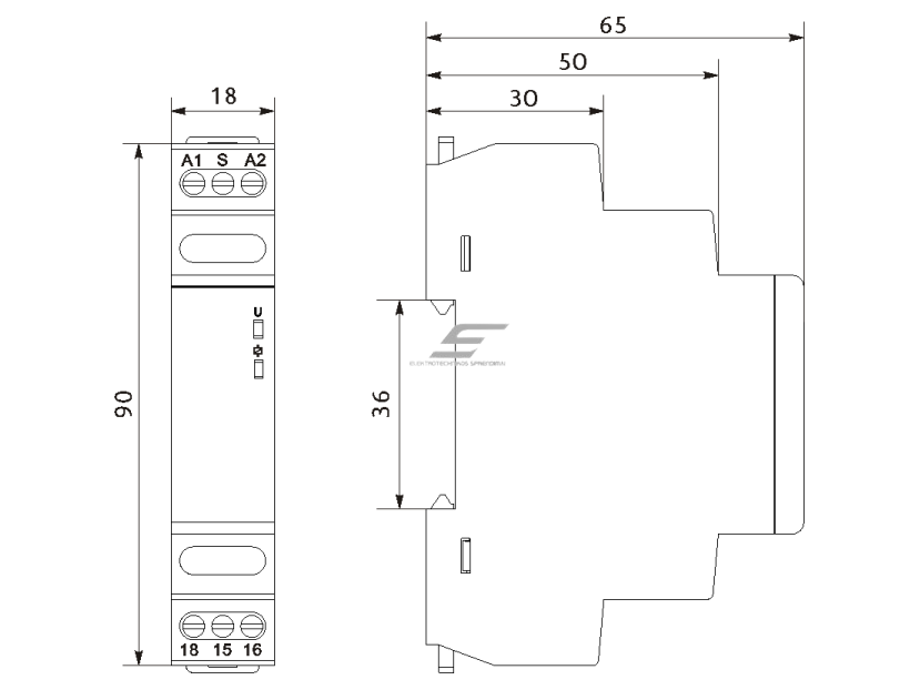 Modulinė impulsinė relė su atmintimi | 2С/О | 10A | 24-240VAC/DC | DIN | Promfactor Baltic | FRT25 2 | 4772151003143 1 Modulinė impulsinė relė su atmintimi | 2С/О | 10A | 24-240VAC/DC | DIN | Promfactor Baltic | FRT25 2 | 4772151003143 1