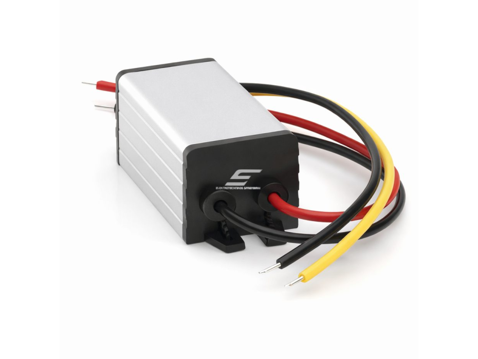 Impulsinis DC-DC įtampos keitiklis | 12 / 24 V – 5 V | 2 A | 10 W | 44 x 24.5 x 20 mm Impulsinis DC-DC įtampos keitiklis | 12 / 24 V – 5 V | 2 A | 10 W | 44 x 24.5 x 20 mm