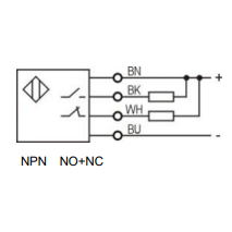 Inductive proximity sensor | 4mm | M12 | 10-30VDC | NO+NC | NPN | flush mount | IP67 2