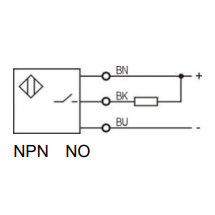 Inductive proximity sensor | 1,5mm | 6,5x40mm | 10-30VDC | NO | NPN | flush mount | IP67 2 Inductive proximity sensor | 1,5mm | 6,5x40mm | 10-30VDC | NO | NPN | flush mount | IP67 2