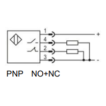 Induktīvais tuvuma sensors | 20mm | 40x40x140mm | 10-30VDC | NO+NC | PNP | iebūvēts montāžā | IP67 2