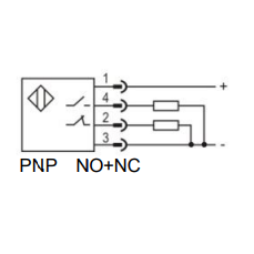 Induktīvais tuvuma sensors | 50mm | 40x80x98mm | 10-30VDC | NO+NC | PNP | neiegrimstoša montāžā | IP67 2