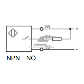 Induktīvais tuvuma sensors | 5mm | 18x18x36mm | 10-30VDC | NO | NPN | iebūvēts montāžā | IP67 2 Induktīvais tuvuma sensors | 5mm | 18x18x36mm | 10-30VDC | NO | NPN | iebūvēts montāžā | IP67 2
