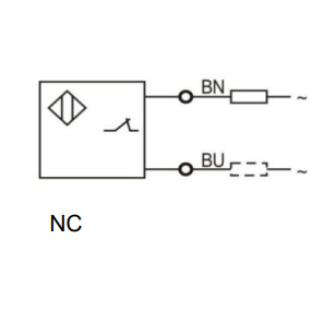 Inductive proximity sensor | 4mm | M12 | 20-250VAC | NC | non-flush mount | IP67 2