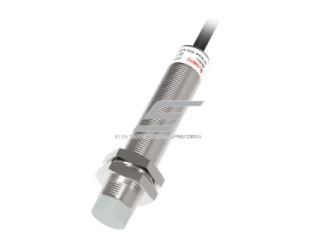 Induktyvinis artumo jutiklis | 4mm | M12 | 20-250VAC | NC | paviršinis | 2m kabelis | IP67