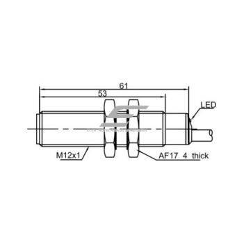 Inductive proximity sensor | 6mm | M12 | 10-30VDC | NO | PNP | flush mount | IP67 1 Inductive proximity sensor | 6mm | M12 | 10-30VDC | NO | PNP | flush mount | IP67 1