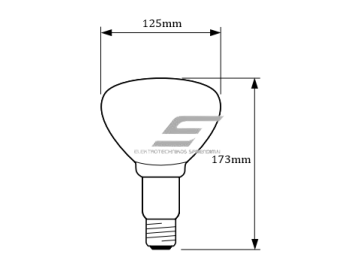 Infraraudonųjų spindulių | šiluminė | kaitrinė lemputė E27 | 150W | 230V | raudona | Philips 2