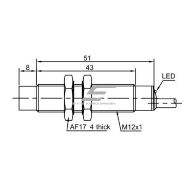 Inductive proximity sensor | 8mm | M12 | 10-30VDC | NO+NC | PNP | non-flush mount | IP67 1