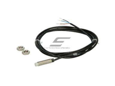 Induktyvinis artumo jutiklis | 4mm | 10-30VDC | M8 | PNP | NO | 2m kabelis | IP67 | AE6/AP-4A Induktyvinis artumo jutiklis | 4mm | 10-30VDC | M8 | PNP | NO | 2m kabelis | IP67 | AE6/AP-4A