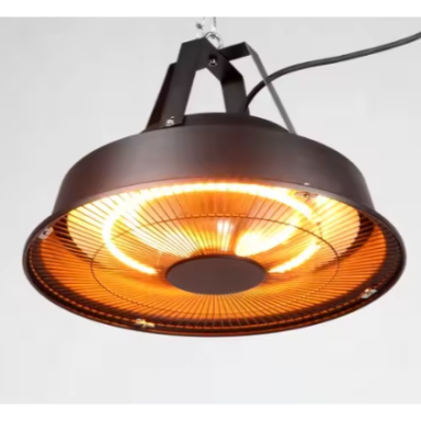 Infrasarkanais piekaramais elektriskais terases sildītājs | 1500W | ar tālvadības pulti | iekštelpām / āra zonām | IPX4