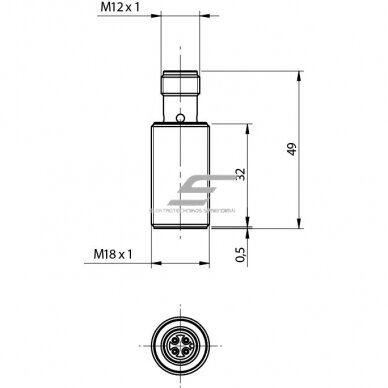 Induktīvais tuvuma sensors | 10–30VDC | 8mm | PNP | NO | AK6/AP-3H 1