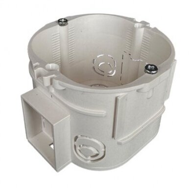 Installation | mounting box | 47mm | with fixation | built into the wall | flush-mounted | white Installation | mounting box | 47mm | with fixation | built into the wall | flush-mounted | white
