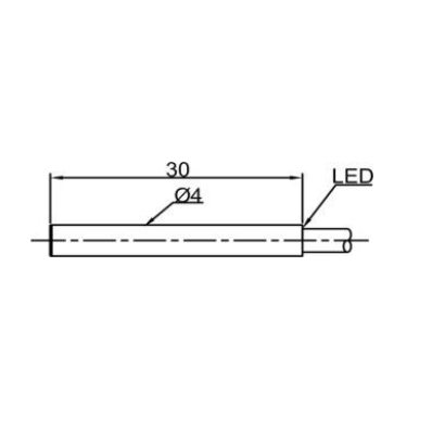 Inductive proximity sensor | 1,5mm | 4x30mm | 10-30VDC | NO | PNP | flush mount | IP67 1 Inductive proximity sensor | 1,5mm | 4x30mm | 10-30VDC | NO | PNP | flush mount | IP67 1