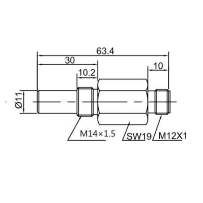 Indukcyjny czujnik zbliżeniowy | 3mm | M14 | 10-30VDC | NO | PNP | montaż wpuszczany | odporny na ciśnienie 500Bar | M12 | IP68 1 Indukcyjny czujnik zbliżeniowy | 3mm | M14 | 10-30VDC | NO | PNP | montaż wpuszczany | odporny na ciśnienie 500Bar | M12 | IP68 1