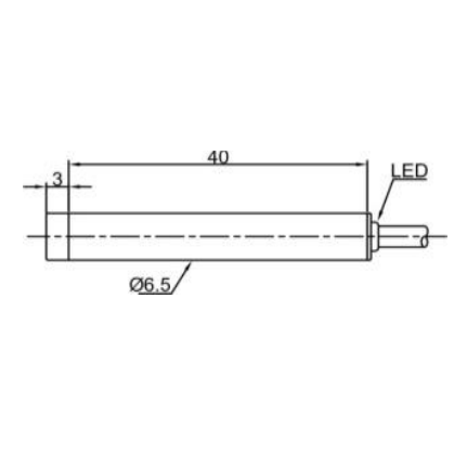 Inductive proximity sensor | 4mm | 6,5x40mm | 10-30VDC | NO | NPN | non-flush mount | IP67 1 Inductive proximity sensor | 4mm | 6,5x40mm | 10-30VDC | NO | NPN | non-flush mount | IP67 1