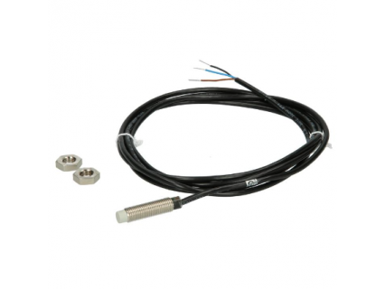 Induktyvinis artumo jutiklis | 4mm | 10-30VDC | M8 | PNP | NO | 2m kabelis | IP67 | AE6/AP-4A 1 Induktyvinis artumo jutiklis | 4mm | 10-30VDC | M8 | PNP | NO | 2m kabelis | IP67 | AE6/AP-4A 1