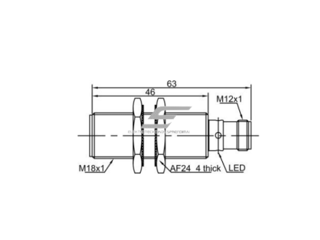 Induktyvinis artumo jutiklis | 8mm | M18 | 10-30VDC | NO | NPN | įmontuojamas | M12 | IP67 1 Induktyvinis artumo jutiklis | 8mm | M18 | 10-30VDC | NO | NPN | įmontuojamas | M12 | IP67 1