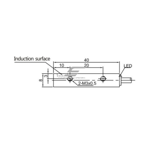 Induktiivne lähedusandur | 1,5mm | 8x8x40mm | 10-30VDC | NO | NPN | süvistatav paigaldus | IP67 1 Induktiivne lähedusandur | 1,5mm | 8x8x40mm | 10-30VDC | NO | NPN | süvistatav paigaldus | IP67 1