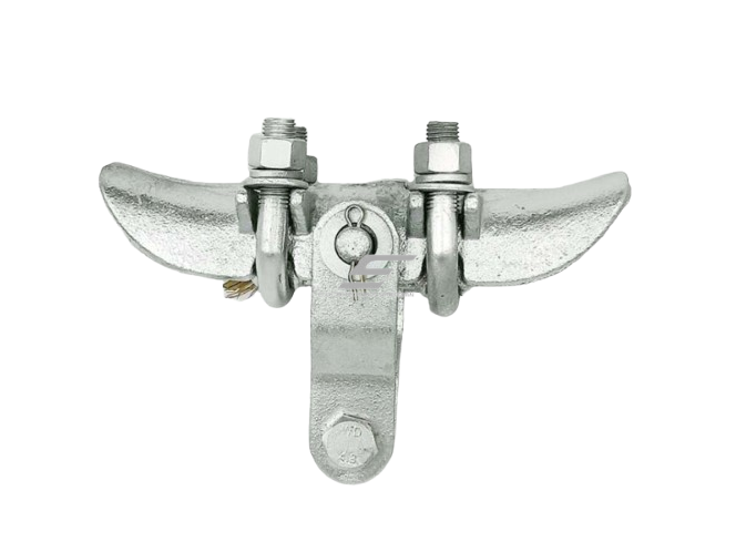 Pakabinamas gnybtas oro linijoms | karštai cinkuotas | 295x97mm | ≥70kN | anglinis plienas Q235 1 Pakabinamas gnybtas oro linijoms | karštai cinkuotas | 295x97mm | ≥70kN | anglinis plienas Q235 1