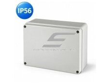 Plastikinės hermetinės elektros instaliacijos paskirstymo dėžutės | be sandariklių | su nepermatomu dangteliu | virštinkinės | IP56