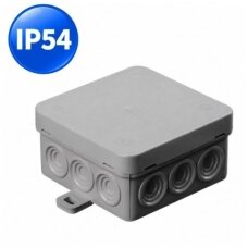 Plastmasas hermētiskas elektroinstalācijas sadales kārbas | ar blīvēm | ar necaurspīdīgu vāku | virsapmetuma | IP54 Plastmasas hermētiskas elektroinstalācijas sadales kārbas | ar blīvēm | ar necaurspīdīgu vāku | virsapmetuma | IP54