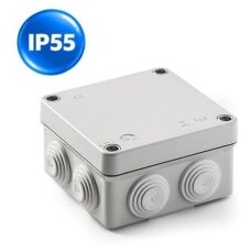 Plastmasas hermētiskas elektroinstalācijas sadales kārbas | ar blīvēm | ar necaurspīdīgu vāku | virsapmetuma | IP55 Plastmasas hermētiskas elektroinstalācijas sadales kārbas | ar blīvēm | ar necaurspīdīgu vāku | virsapmetuma | IP55