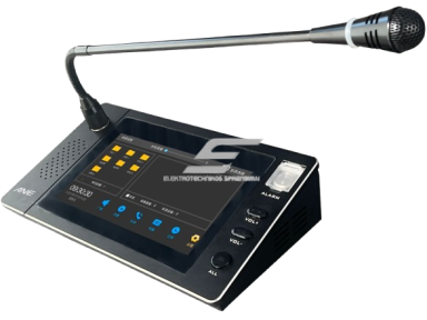IP tinklo pranešimų mikrofonas | valdymo pultas | 24VDC | WAV | MP3 | PCM | OPUS IP tinklo pranešimų mikrofonas | valdymo pultas | 24VDC | WAV | MP3 | PCM | OPUS