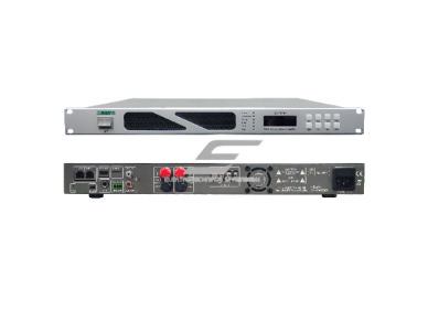 IP tinklo 100V 12W stiprintuvas su pagrindinio/rezervinio perjungimu | AUX/Mic/USB/SD palaikymas | 1U, 19" rack montavimas 1