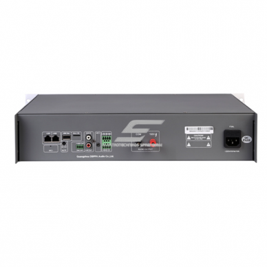 Сетевой IP усилитель 100V 120W для систем оповещения | поддержка AUX/Mic/USB/SD | монтаж в стойку 19", 2U 3 Сетевой IP усилитель 100V 120W для систем оповещения | поддержка AUX/Mic/USB/SD | монтаж в стойку 19", 2U 3