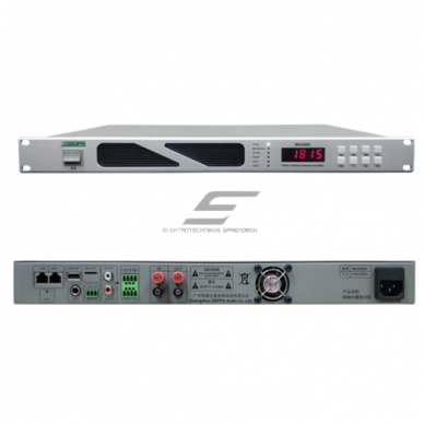Sieciowy wzmacniacz IP 100V 500W do systemów nagłośnienia | obsługa AUX/Mic/USB/SD | montaż rack 19", 1U 1 Sieciowy wzmacniacz IP 100V 500W do systemów nagłośnienia | obsługa AUX/Mic/USB/SD | montaż rack 19", 1U 1