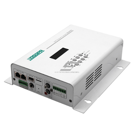 IP-võrgu audioterminal integreeritud 100V 60W võimendi ja DC 24V toitega | kahekordne võrguliides | IP-edastus / USB-mäluseade / SD-kaart 1 IP-võrgu audioterminal integreeritud 100V 60W võimendi ja DC 24V toitega | kahekordne võrguliides | IP-edastus / USB-mäluseade / SD-kaart 1