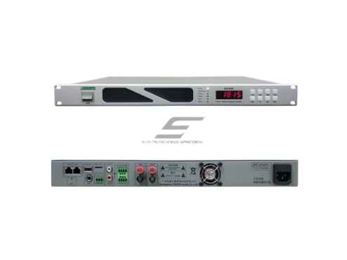 IP tinklo 100V 500W stiprintuvas viešojo įgarsinimo sistemoms | AUX/Mic/USB/SD palaikymas | 1U, 19" rack montavimas 1 IP tinklo 100V 500W stiprintuvas viešojo įgarsinimo sistemoms | AUX/Mic/USB/SD palaikymas | 1U, 19" rack montavimas 1