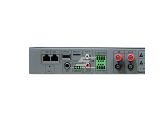 IP tinklo 100V 1000W stiprintuvas viešojo įgarsinimo sistemoms | AUX/Mic/USB/SD palaikymas | 1U, 19" rack montavimas 2 IP tinklo 100V 1000W stiprintuvas viešojo įgarsinimo sistemoms | AUX/Mic/USB/SD palaikymas | 1U, 19" rack montavimas 2