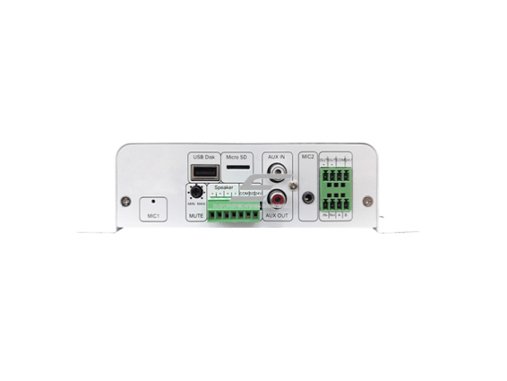 IP tinklo garso terminalas su integruotu stiprintuvu | su PoE maitinimu | 10 W | 4 Ω | USB/SD atkūrimas | vietinis ir nuotolinis valdymas 1