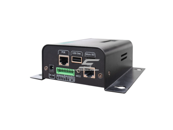 IP tinklo garso terminalas su integruotu stiprintuvu ir MP3 grotuvu | su PoE maitinimu | 2x15W | nuotolinis valdymas IR pulteliu 2