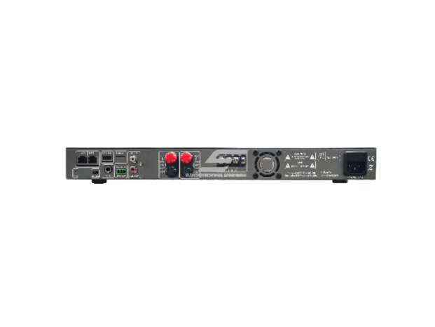 IP tinklo 100V 500W stiprintuvas su pagrindinio/rezervinio perjungimu | AUX/Mic/USB/SD palaikymas | 1U, 19" rack montavimas 2 IP tinklo 100V 500W stiprintuvas su pagrindinio/rezervinio perjungimu | AUX/Mic/USB/SD palaikymas | 1U, 19" rack montavimas 2