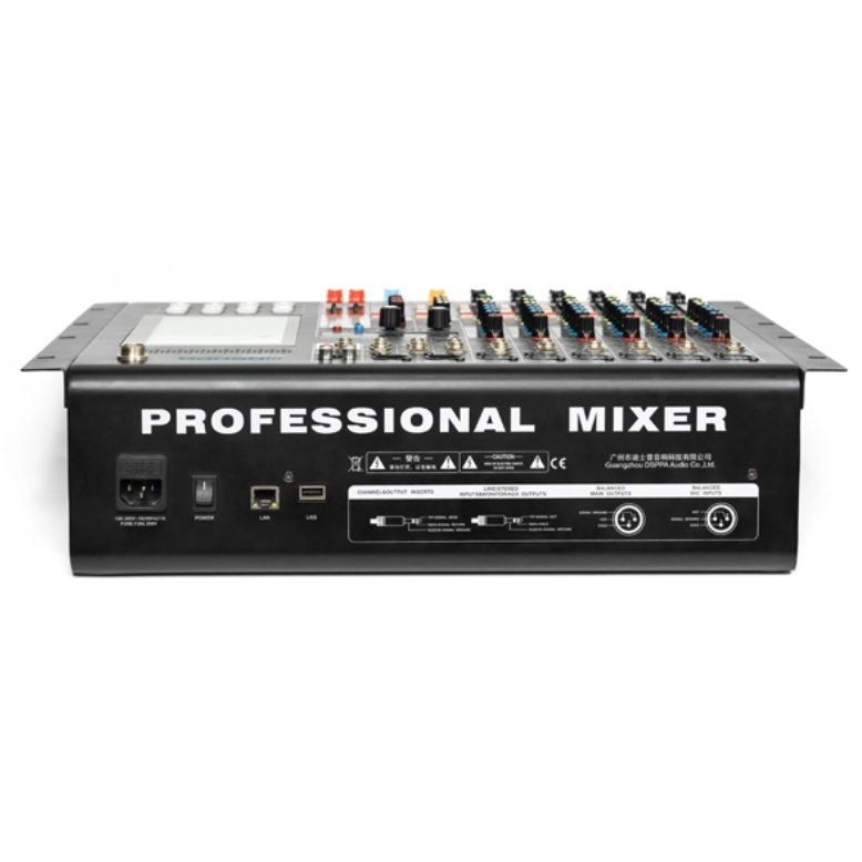 Professional IP Network Audio Mixing Console | 7" Touchscreen | USB / Bluetooth / IP / Recording in One 2