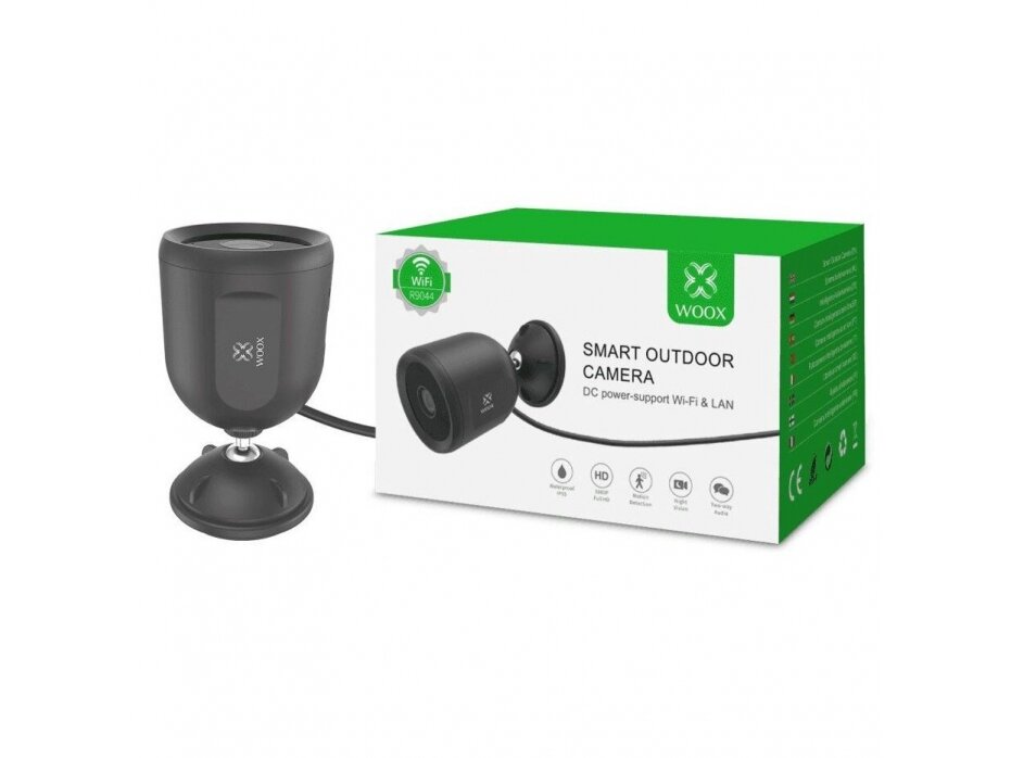 Išmani | belaidė vaizdo stebėjimo IP kamera | 1080P | IP65 | juoda | Wi-Fi | TUYA | R9044 | WOOX | 8435350741730 2 Išmani | belaidė vaizdo stebėjimo IP kamera | 1080P | IP65 | juoda | Wi-Fi | TUYA | R9044 | WOOX | 8435350741730 2