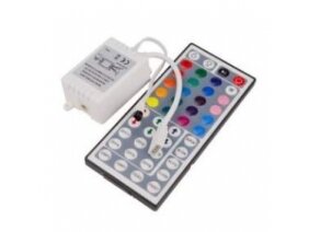 LED IR RGB valdiklis | modulis 20 | 72W | 12VDC | 63x35x22mm | ant laido | su 44 klavišų pulteliu