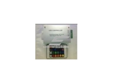 LED IR RGB pritemdymo valdiklis 34 | dimeris | 72W | 12VDC | su 24 klavišų pulteliu