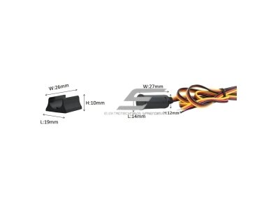 IR jungiklis LED apšvietimui | durų jutiklis | PWM dimeriavimas | 100mm | 12-24VDC | 5A