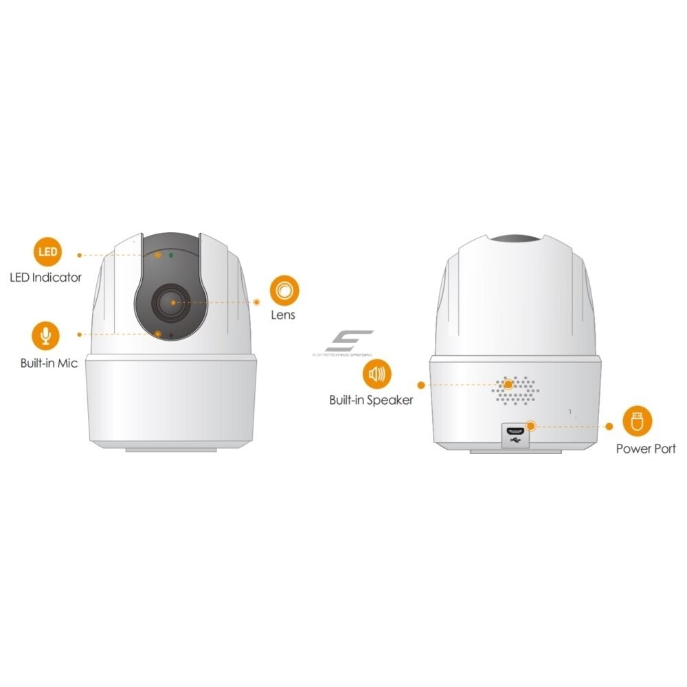 Inteligentna | kamera do monitoringu IP 3MP | PT | Wi-Fi | IPC-K2ECP-3H1W IMOU 3 Inteligentna | kamera do monitoringu IP 3MP | PT | Wi-Fi | IPC-K2ECP-3H1W IMOU 3