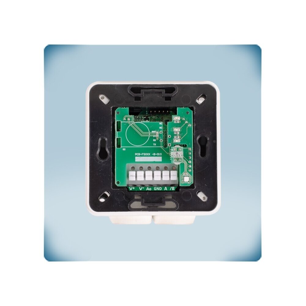 Inteligentny podtynkowy czujnik-regulator temperatury i wilgotności | 0…50°C | 0-95%rH | 0-10VDC/0-20mA/PWM | Modbus RTU | 18-34VDC/15-24VAC | IP30 | Sentera Controls | FCTHG 4